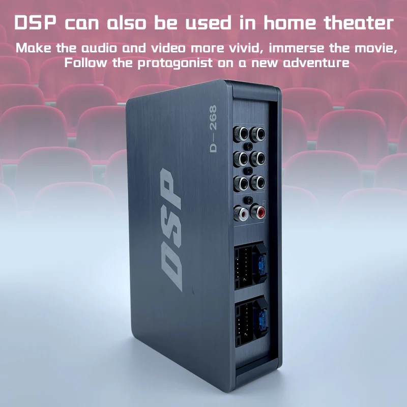 4-канальный мощный процессор DSP 50 Вт * 4, подходит для мобильного телефона BT, автомобильный усилитель Dsp, аудиопроцессор