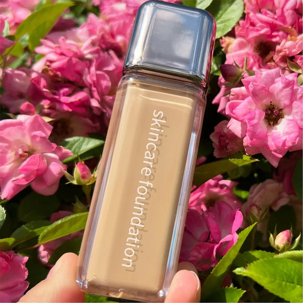Skin Tint Serum Satin Liquid Foundation Private Label Buildable Coverage Color Corrector Makeup Liquid Concealer Foundation