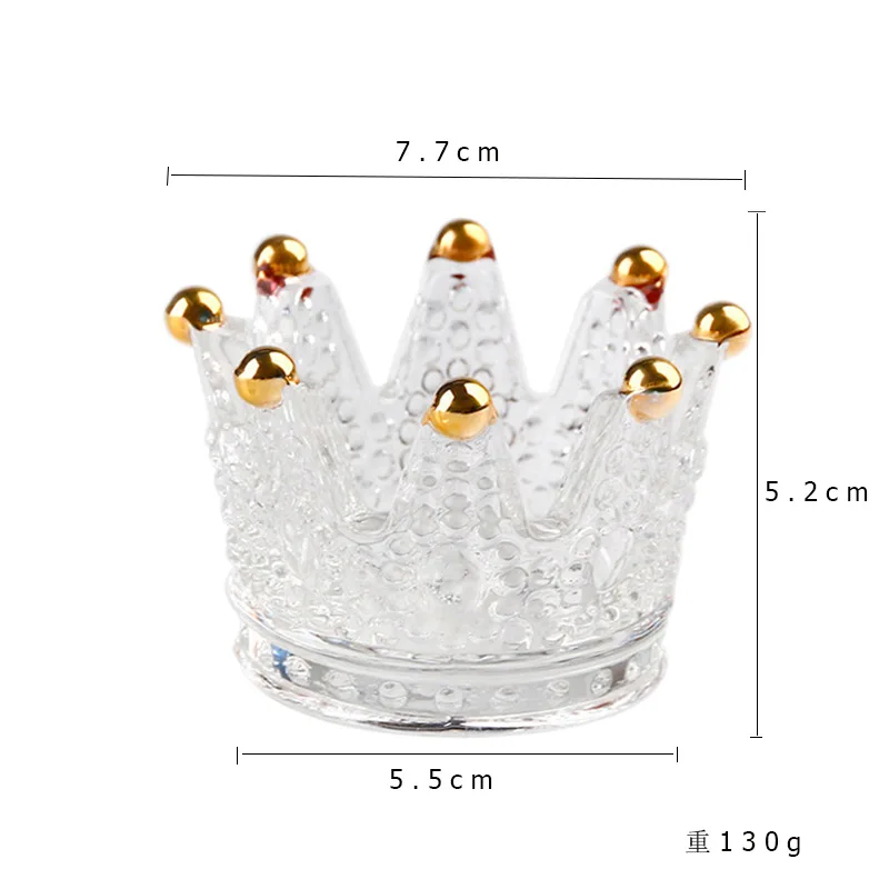 luxury glass candle recipients Crystal glass jars for candle Lotus Glass Dappen Dish with lid Nail Acrylic Liquid Dish