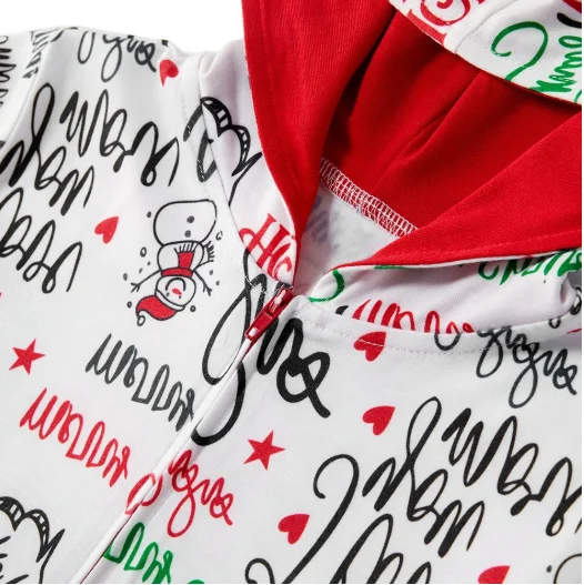 
Family Christmas Pajamas Winter Loungewear Set Long Sleeve Mommy and Me Sets 