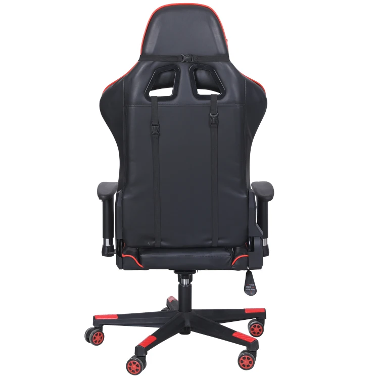 Free Sample Ergonomic Office Computer Led Speaker Bow Shape Base Breathable Recliner Racing Gaming Chair With Usb Back Massager
