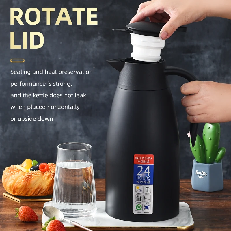 High Quality Large Capacity 2L 304 Stainless Steel Insulated Kettle Coffee Kettle For Household
