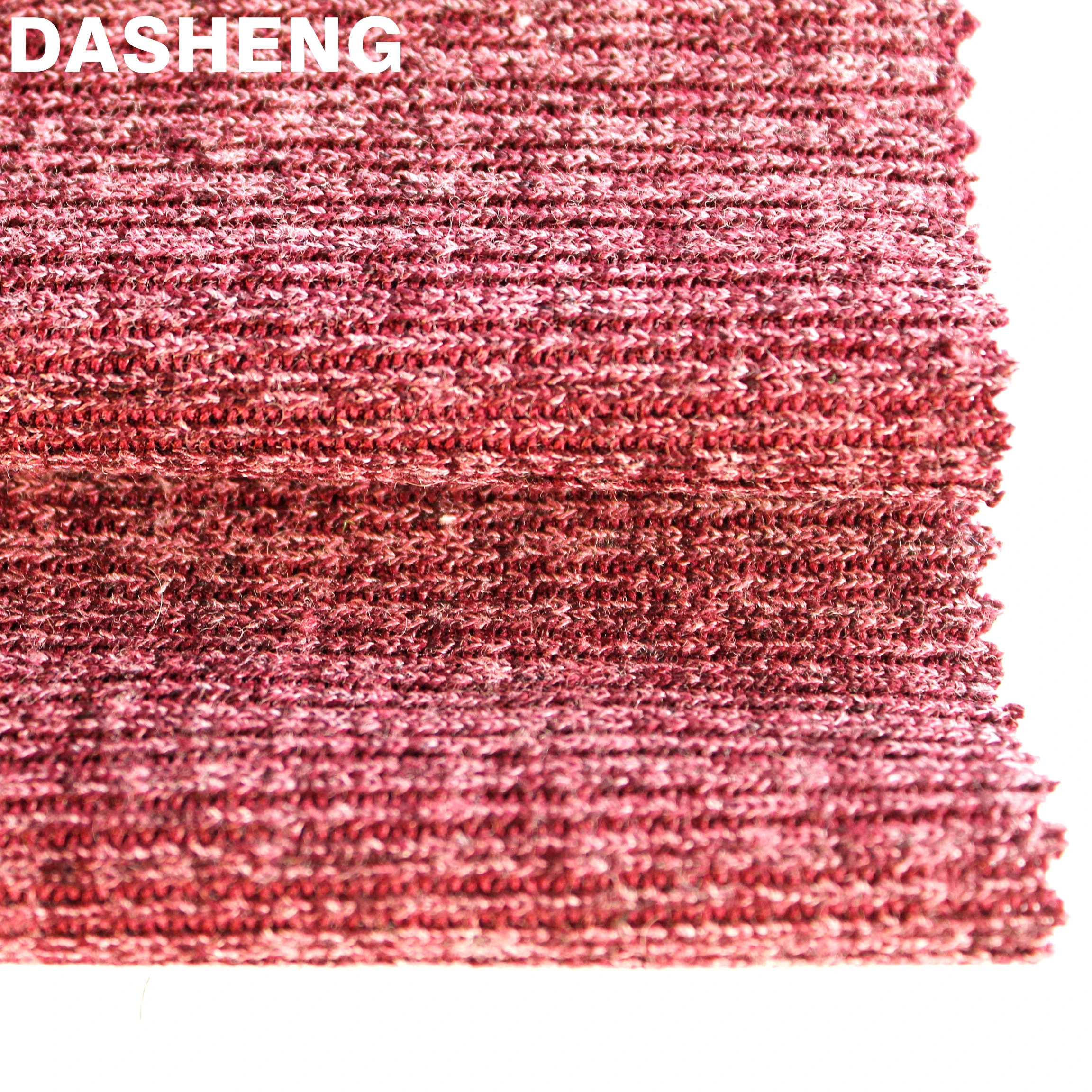 Manufacture Wholesale Customized Hot Selling 91%Polyester 7%Rayon Melange Stretch knitted Rib(knitted Angora Rib) for pants tops