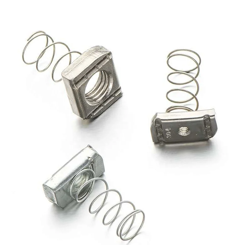 Made In China Factory Direct Sale Customized Stainless Steel Polish Carbon Steel Galvanized  Channel Spring Nut