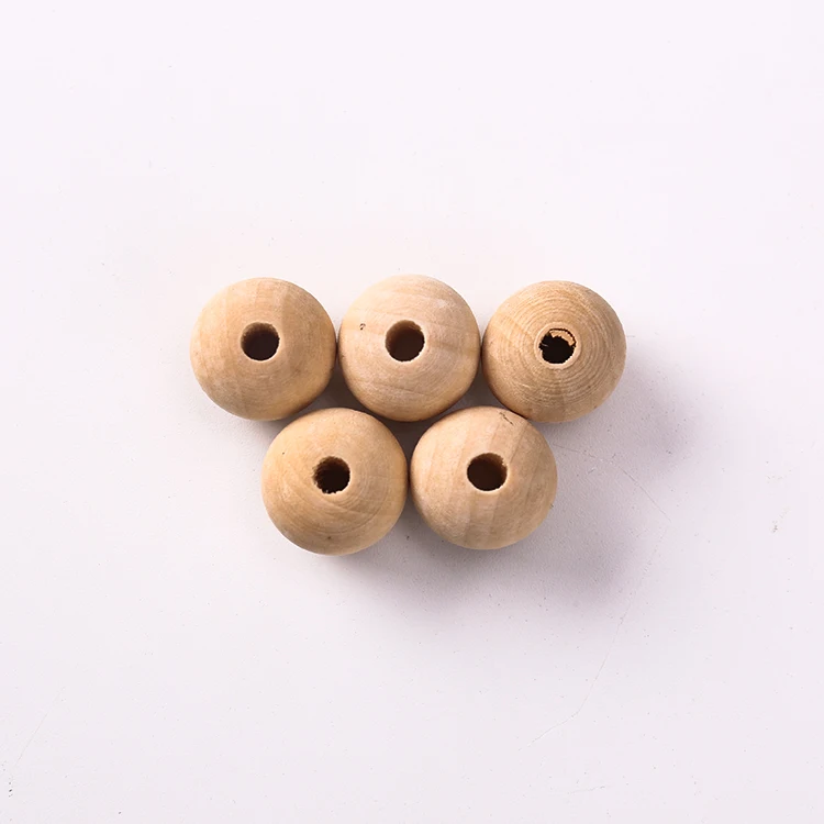 Free Sample Baby Teether Wooden Beads / Loose Wood Teething Beads