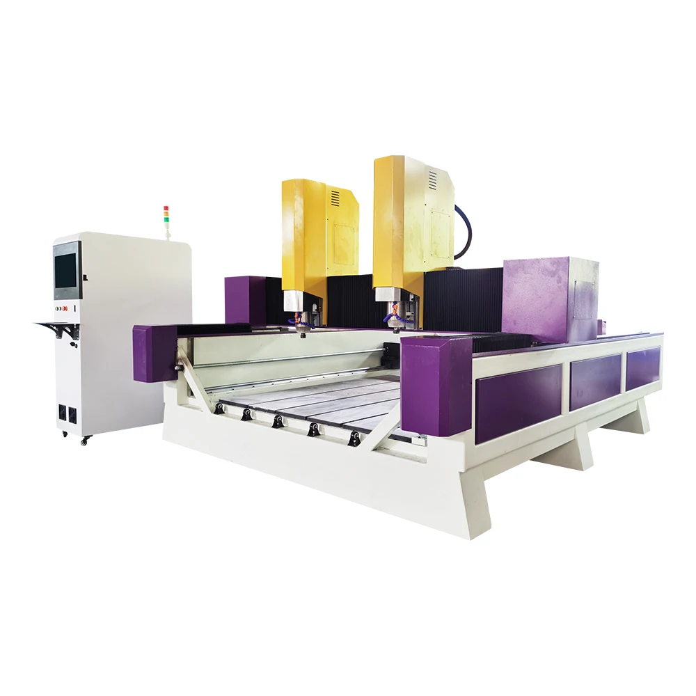 High accuracy LUDIAO Machinery 3D cnc carving marble granite stone carving machine Multihead stone engraving machine