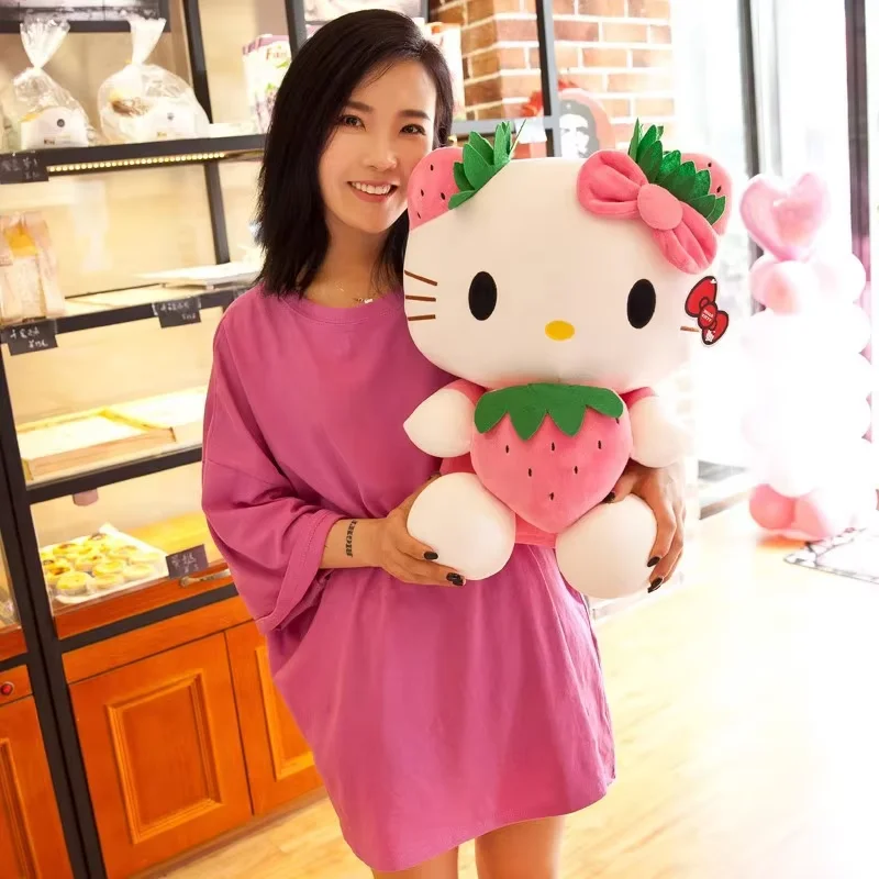 Новый стиль Hellokitty плюшевая клубника котенок плюшевые игрушки мягкие животные