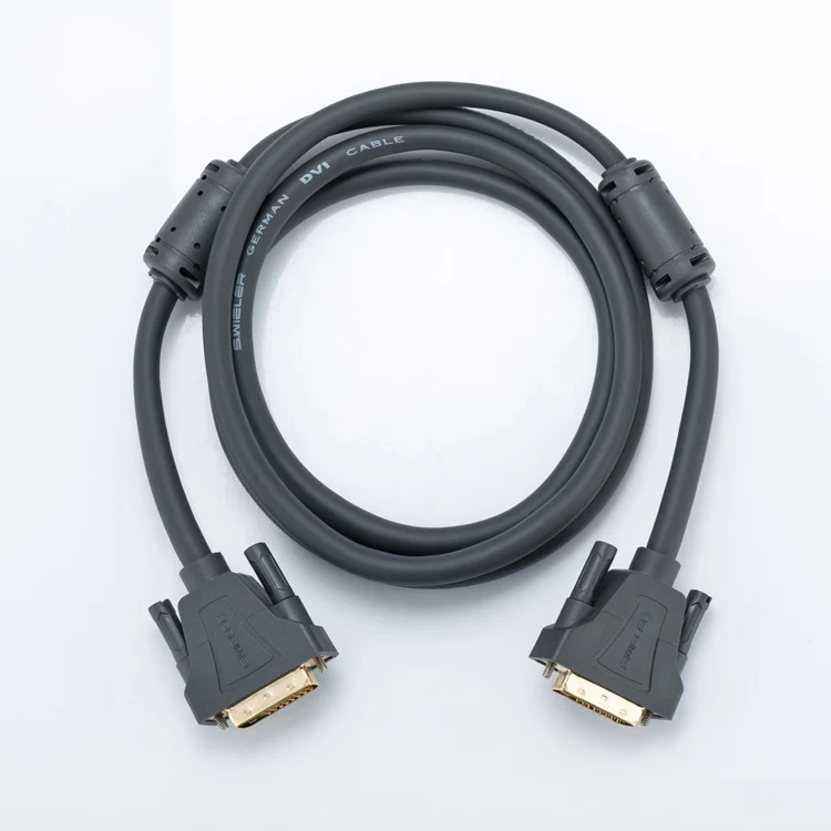 24+1 DVI Cable 10M 1920x1080P 2K Copper High Speed Data Copper Dual Channel Cable Computer Audio Video Data Monitor HDTV Cable