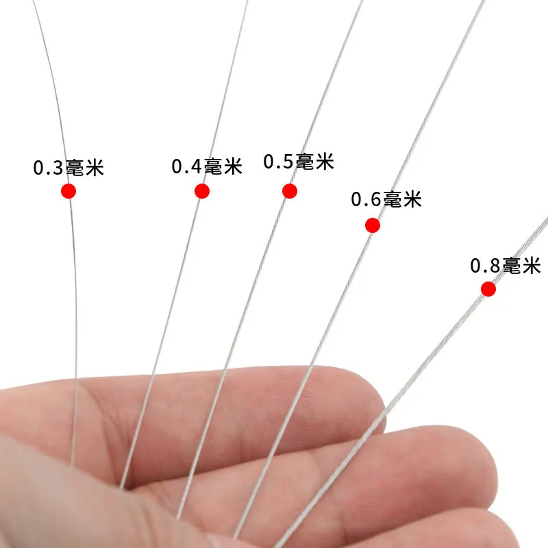 Wholesale 0.3mm-0.8mm Nylon Coated Stainless Steel Fishing Wire Line