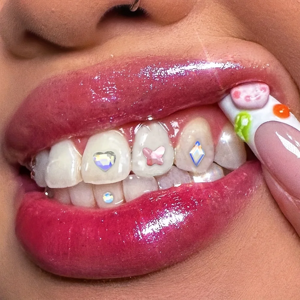 Beauty Diamond Butterfly Dental Crystal Tooth Jewelry Ornaments Crystals Stone Tooth Gem Gorgeous Smile