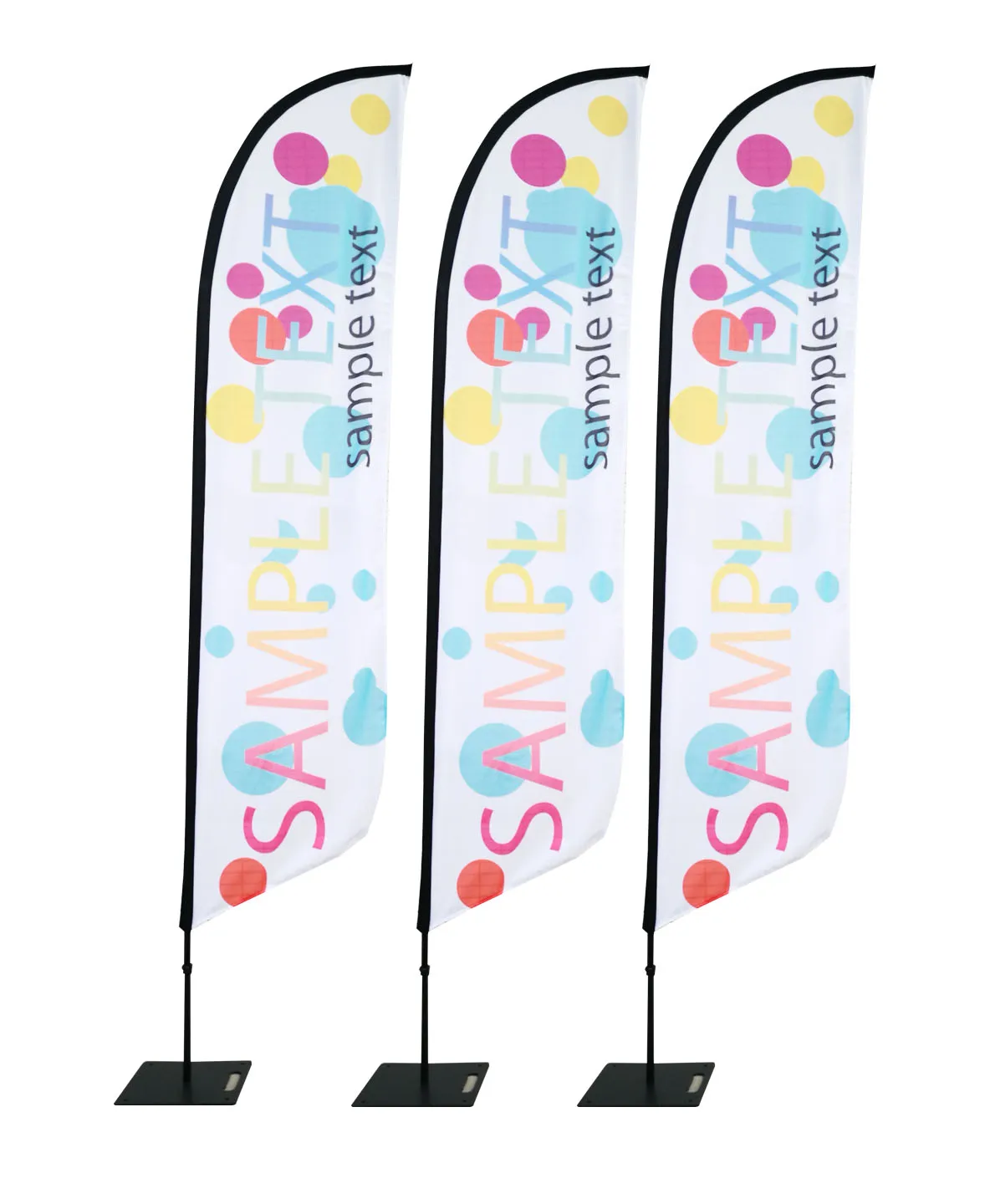 Outdoor flag banner stand polyester teardrop/feather  banner
