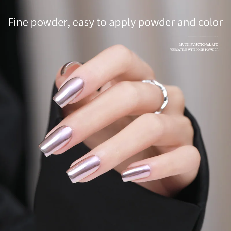 Custom 6 Colors Mirror Magic Nail Art Powder Mermaid Color Water Light Magnet Powder Nail Magnetic Nail Powder