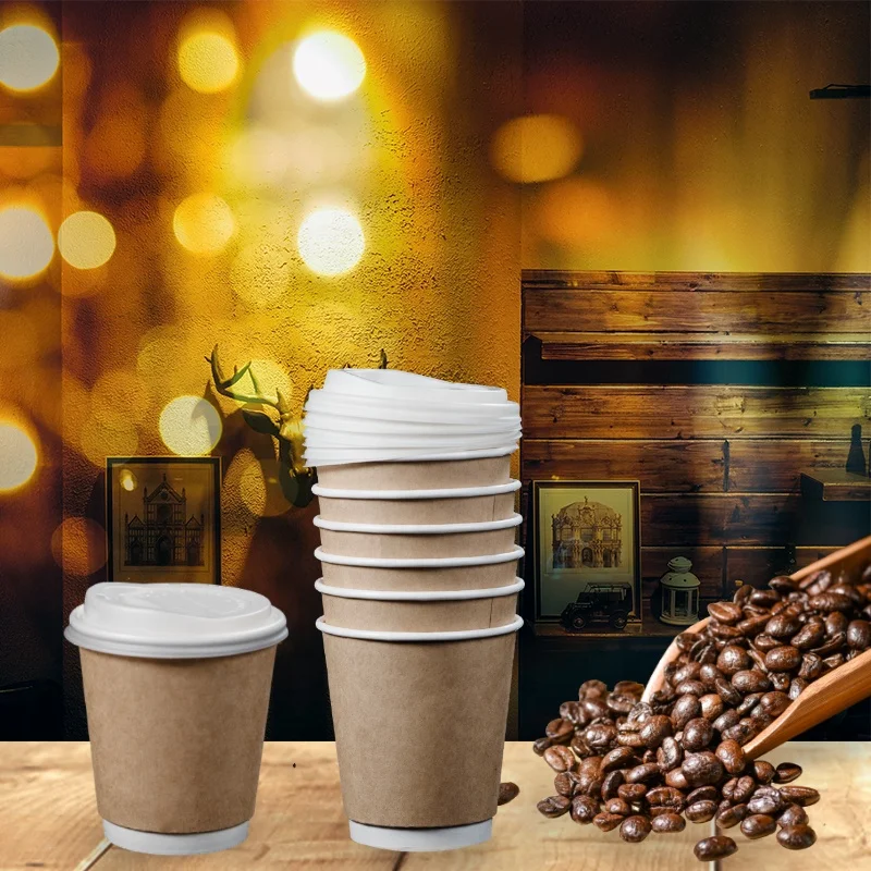 Disposable Biodegradable Custom Logo Disposable Wholesale Printed Ripple Wall Pink Paper Hot Cold beverage Business Coffee Cups