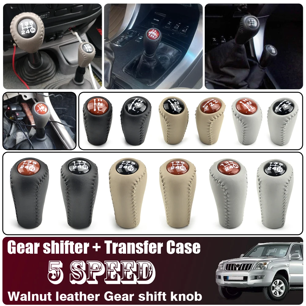 5 Speed Gear Shift Knob Manual Transmission Transfer gear shift For Toyota Prado LC120 Land Cruiser Prado 2003-2009