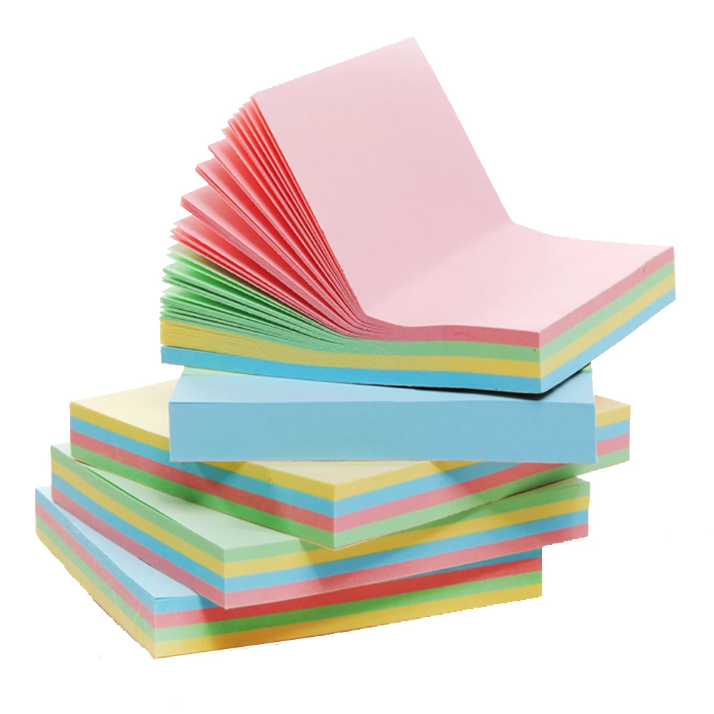Custom High Quality Stationery Lined Memo Self-Sticky Post Notes Pad at Office