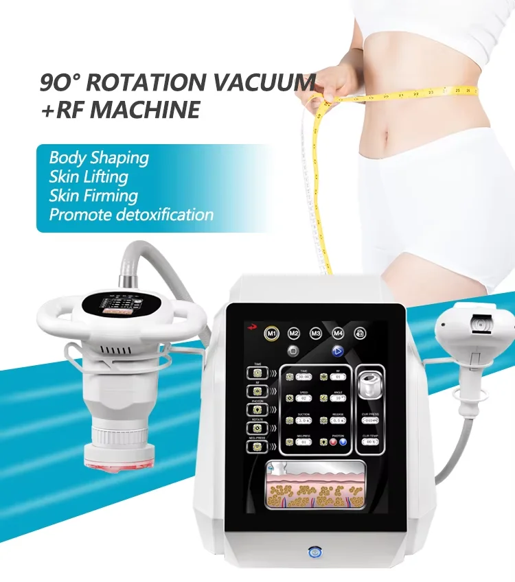 2 In 1 Rf High Pressure Rotation Roller Body Slimming Machine Reduce Cellulite Weight Loss Device Improve Blood Circulation