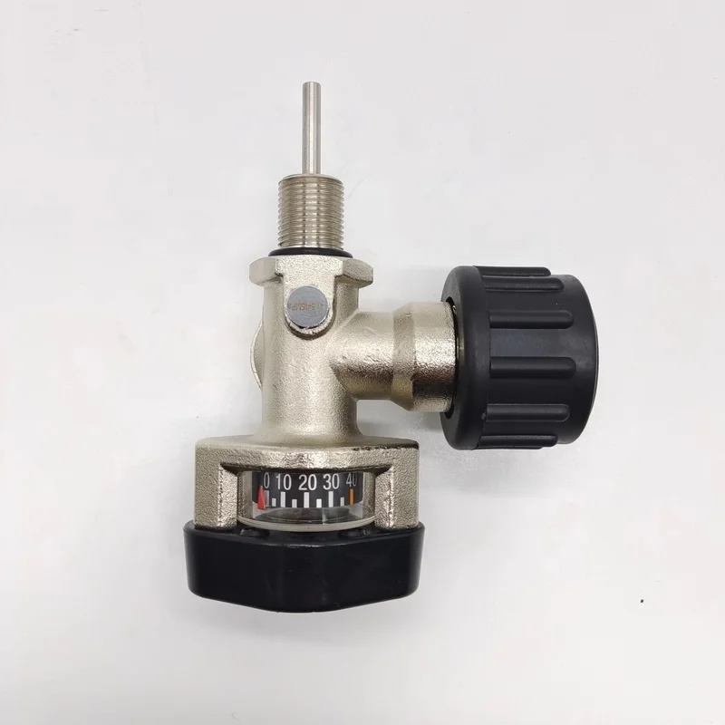 SCBA Cylinder Valve With Double Side Pressure Gauge
