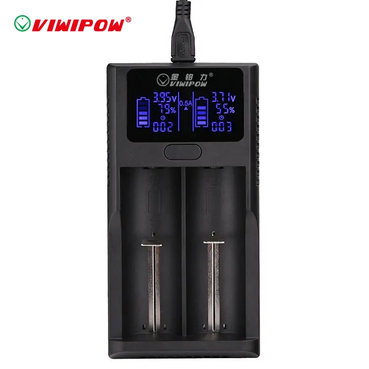 High quality VIWIPOW VIP-ZL220C universal li ion 18650 3.7v battery charger