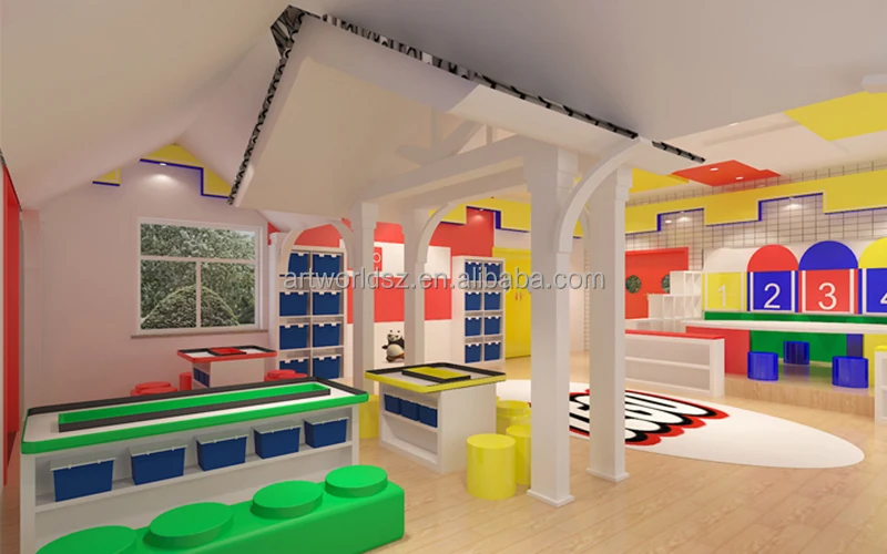 Artworld Retail Shop Fitout Kids Store Interior Design Glass Showcase Wooden Shelves Plan Children Toy Store Window Display