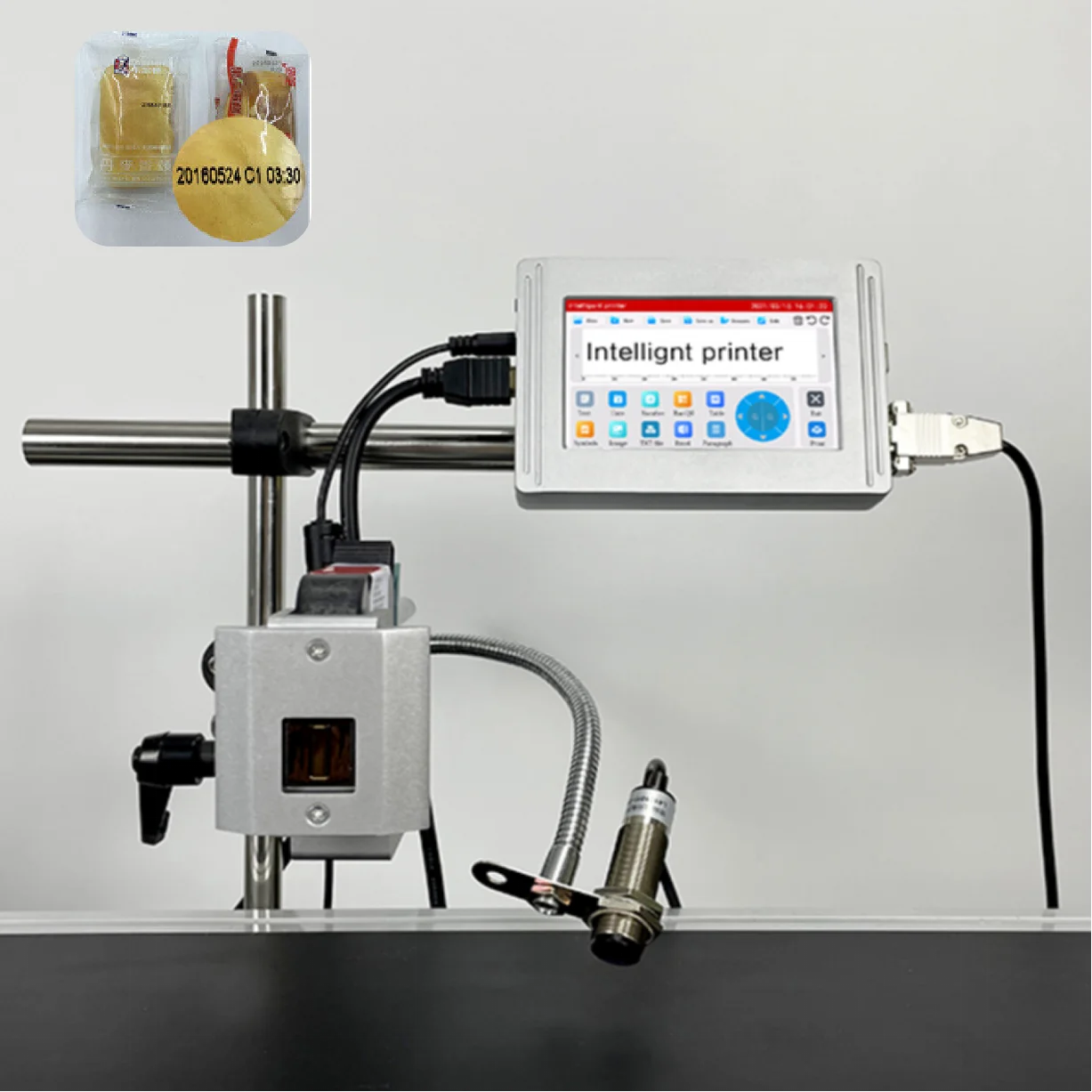 TIJ 5 inch screen Online Batch Code Thermal Inkjet Printer Continuous Inkjet Printer TIJ Printer Date Inkjet Coding Machine