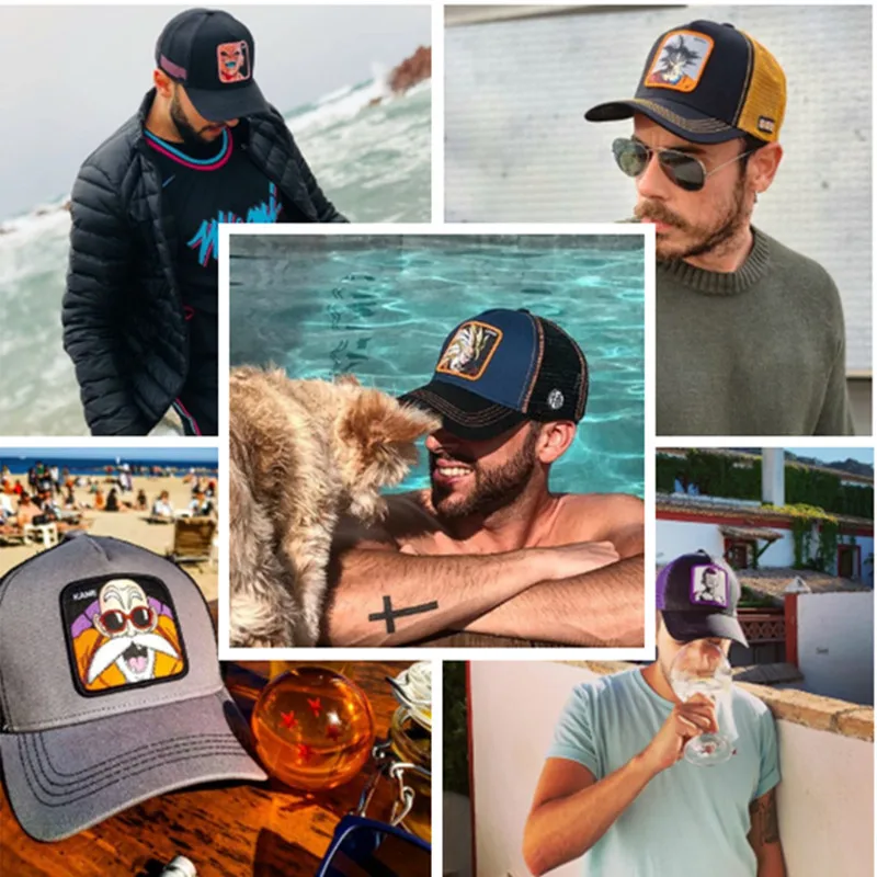 Dragon Z Ball Cartoon Knitted Hat Waterproof Sunshade Baseball Cap for Boys Girls Casual Party Wear Perfect Gift Travel Leisure