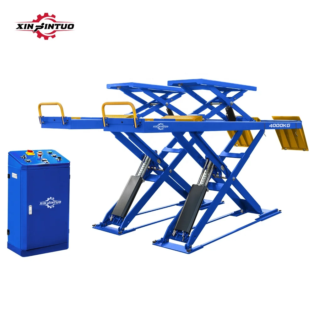 Jintuo 3200kg lift car with car hoist factory ultra thin large scissor car lift