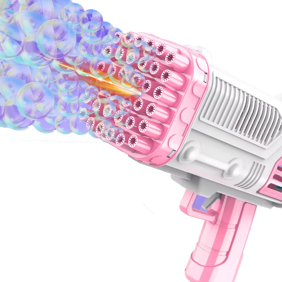 New Promotional Gifts 32 Holes Rocket Boom Bazooka Bubble Machine Bubble Gun Toys For Adults Children