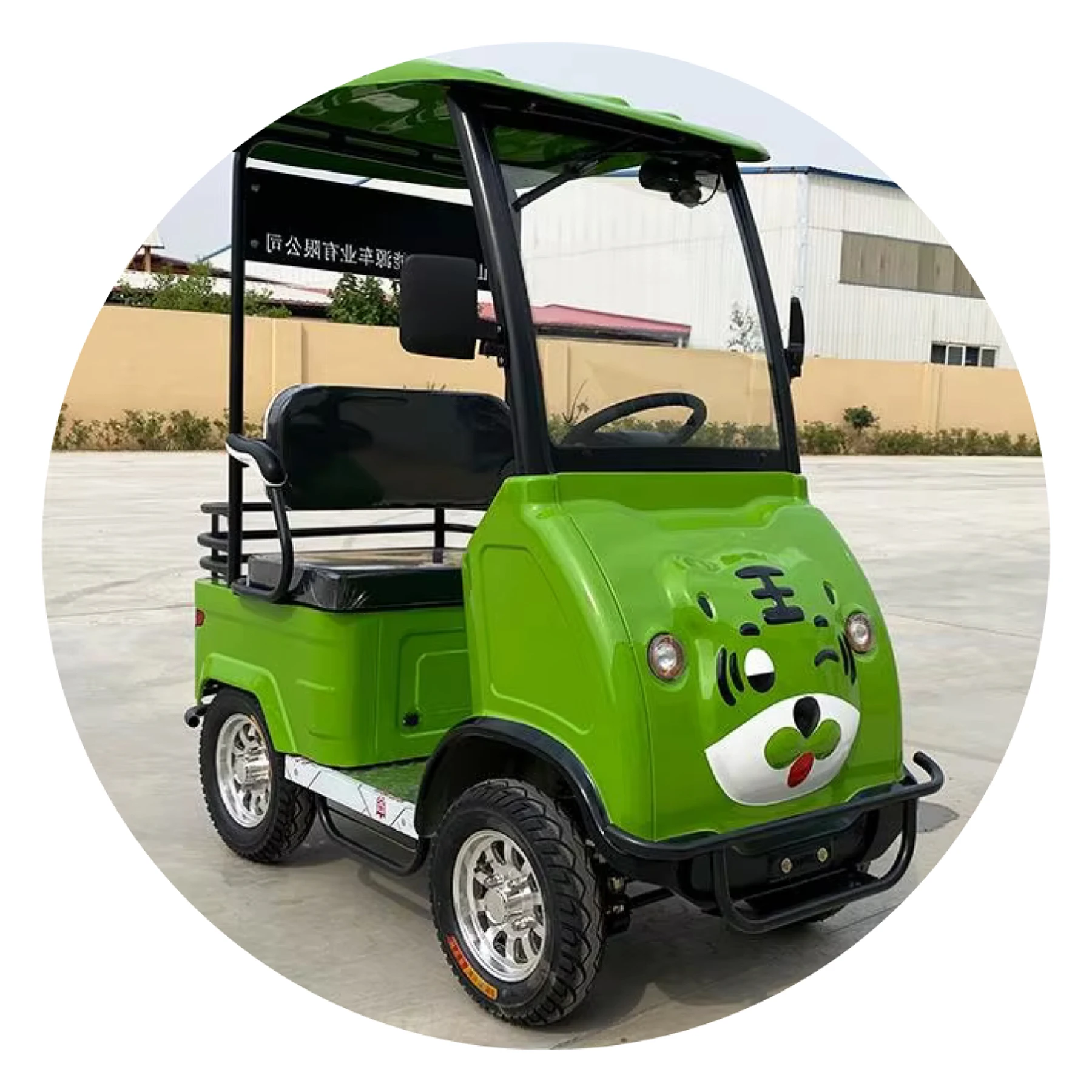 Customized Amusement Park Essential Mini Sightseeing Car 2/4/6-seater Electric Cartoon Patrol Car Low-speed Safety
