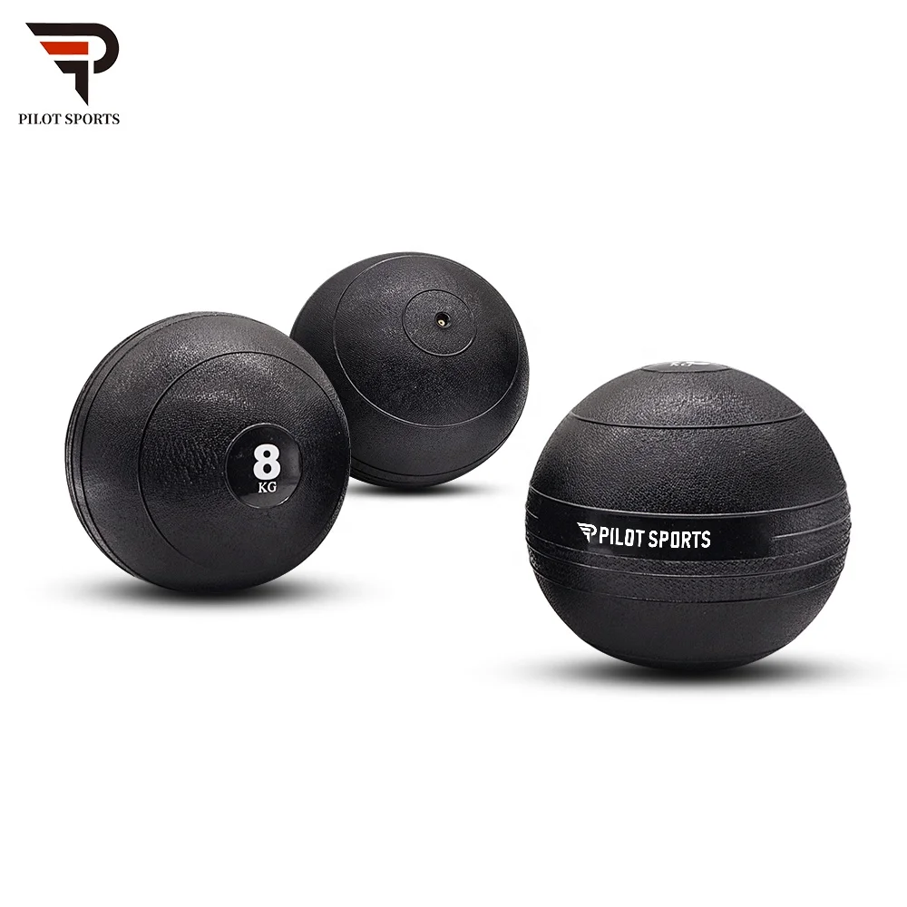 PILOT SPORTS Different Weight Eco Friendly Fitness Custom Color Textured Rubber Weight Medicine Ball Slam Ball