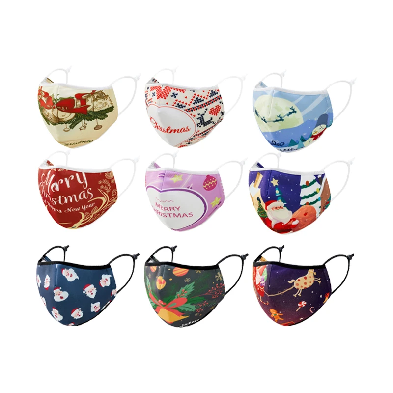 Fashion Christmas Santa cartoon Mask Facemask Party masks for halloween kapas masker mascara de algodao Facial mask