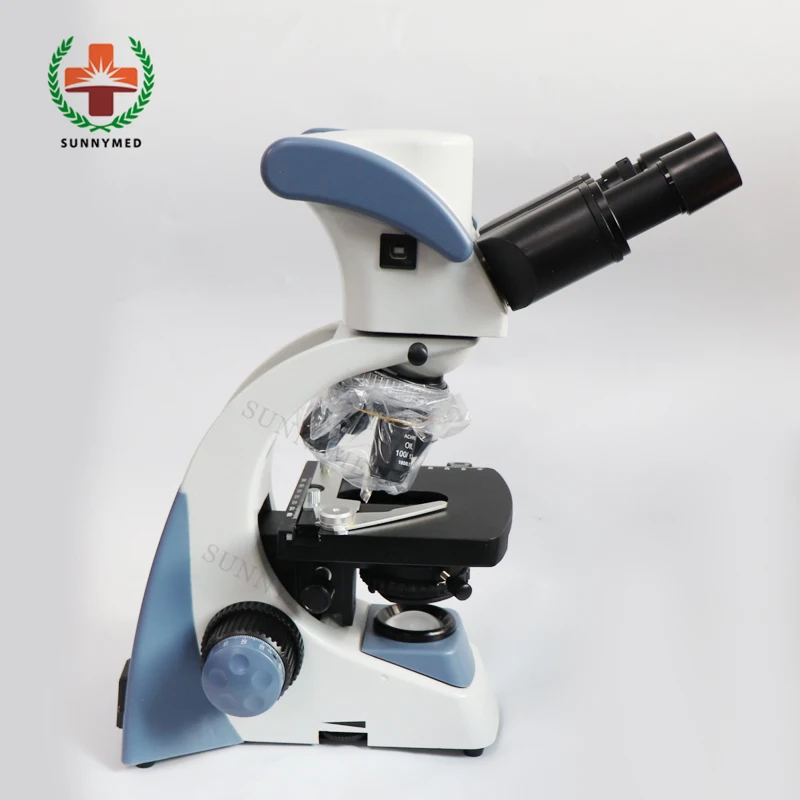 SY-B125 лабораторный бинокулярный Биологический микроскоп лабораторное оборудование цифровой 40X-1000X оптический