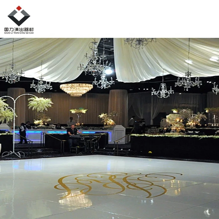 
Wedding Decoration Wooden Portable Temporary Modular Dance Floor 