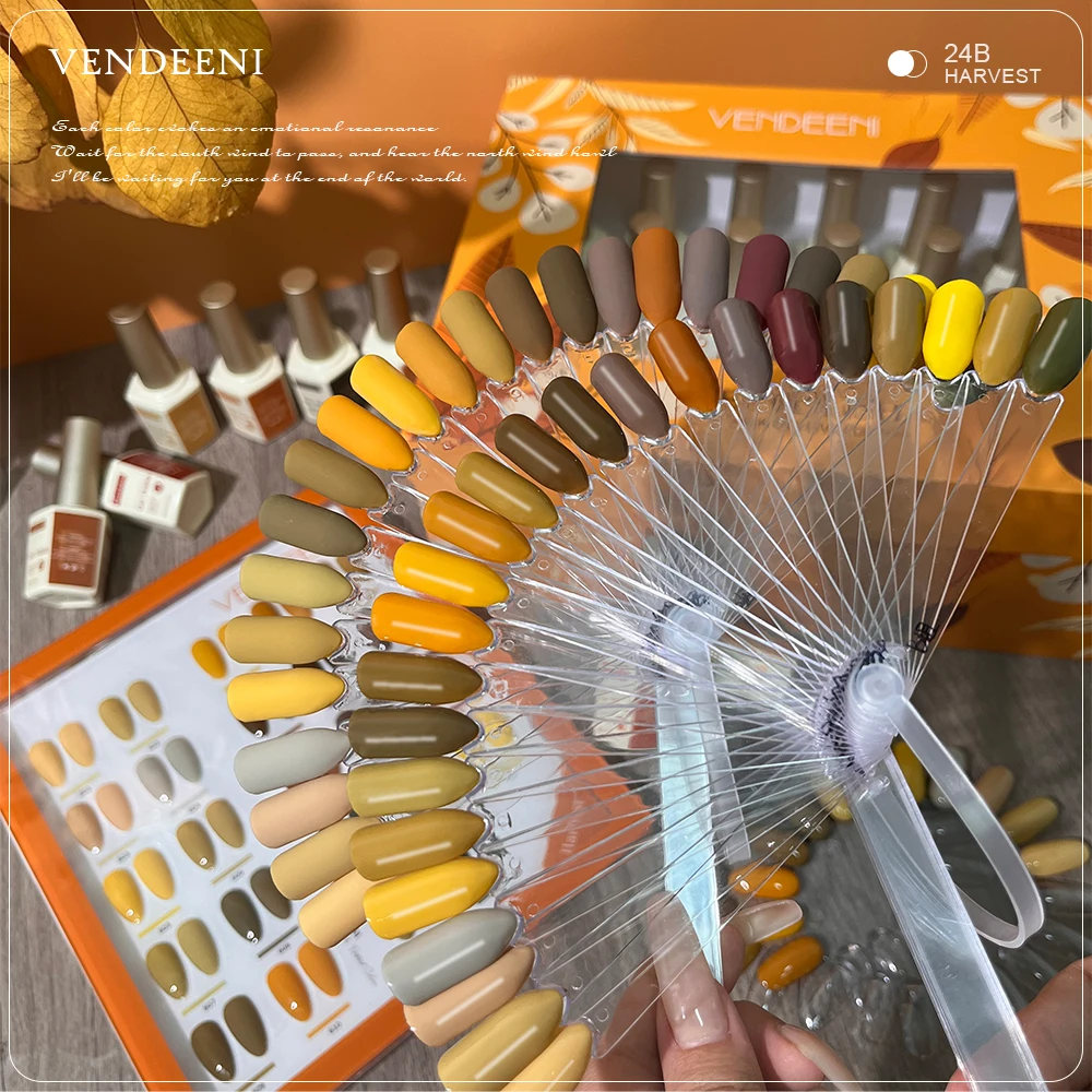 Vendeeni 24 Цветной Гель-лак набор частная марка 15 мл бутылка био-Гели Soak Off бесплатный образец нетоксичный гель лак для