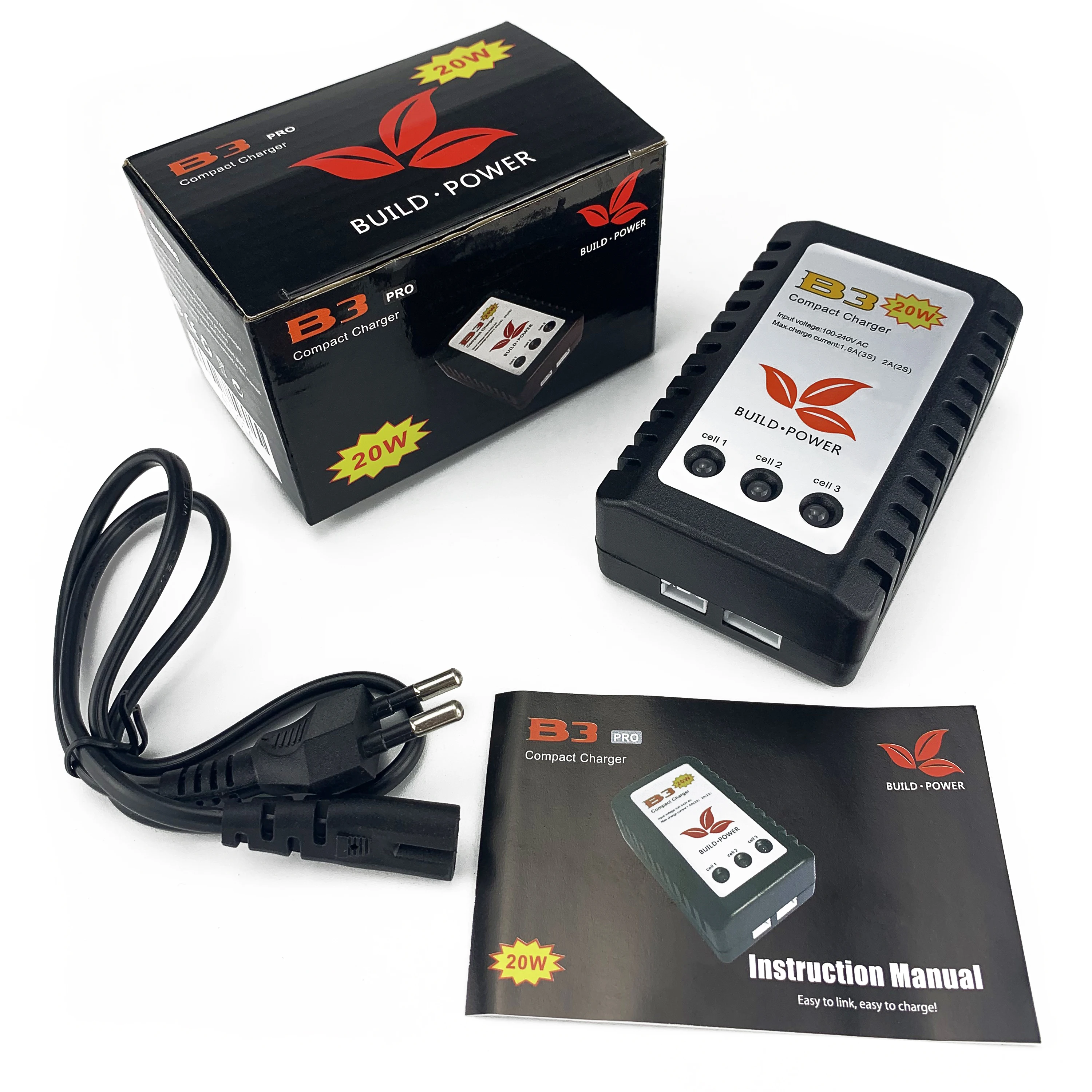 IMAX RC B3AC 20W 2S 3S 7.4V 11.1V Lithium Electricity Balance Charger For RC LiPo B3 Charger