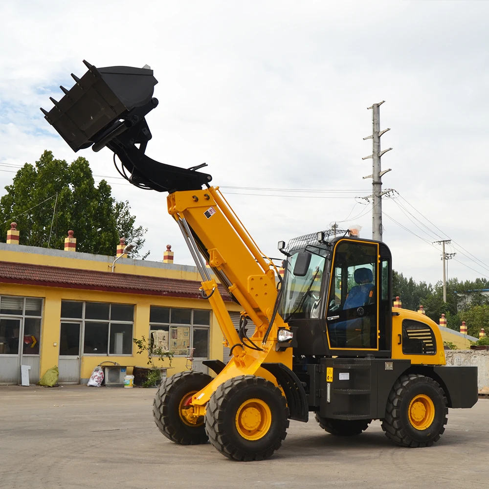 Top Supplier telescopic mini loader 1 1.5 2 ton 4x4 4x2 Fully hydraulic CE ISO certification mini telehandler telescopic loader