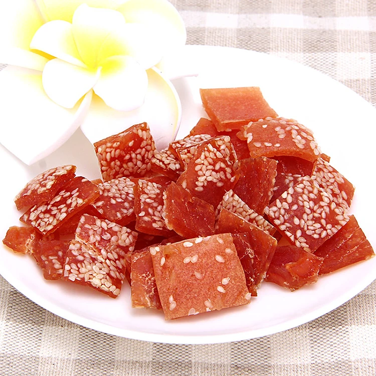 OEM Large Products Chicken With Sesame Jerky Treats for Dogs  Pet Food Pet Treats Manufacture