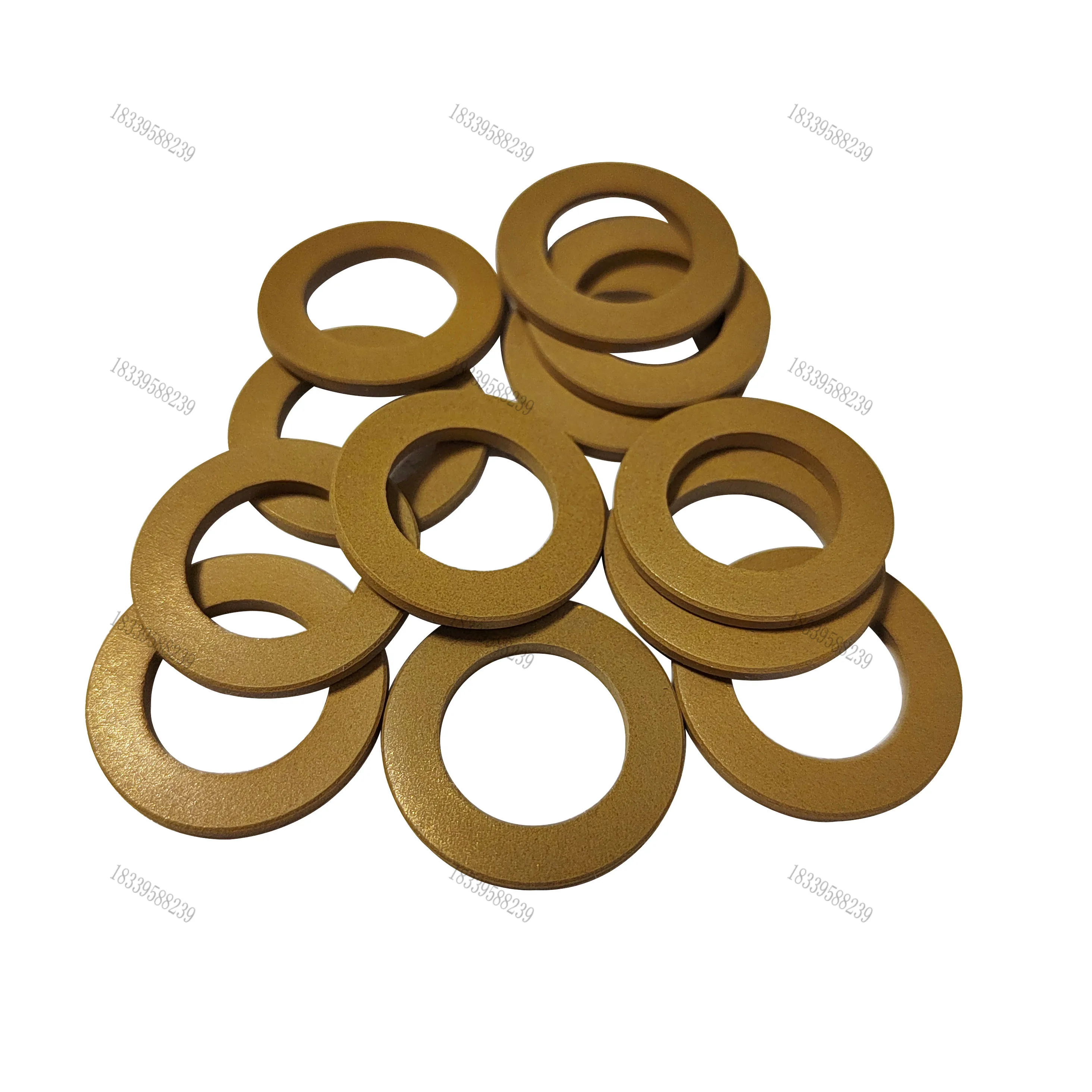 PTFE gasket with PTFE and copper powder gasket
