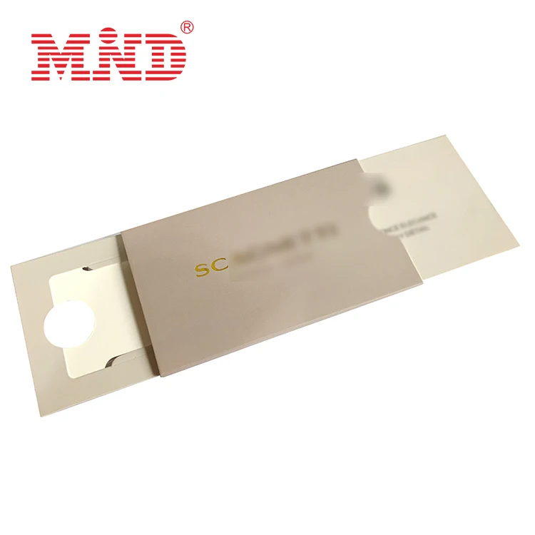 Custom Printing Logo Creditcard Box Packaging Sliding Paper For Business Card Sleeve Pulling Credit Card Box