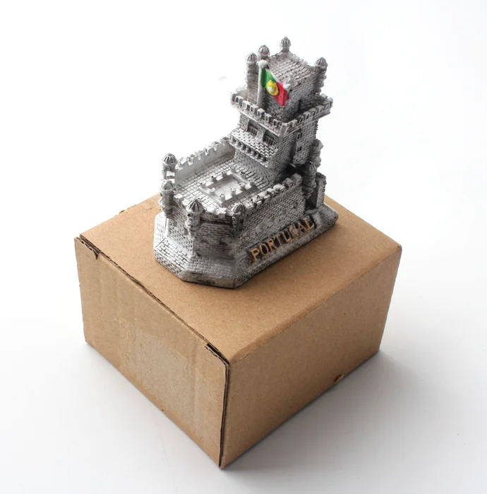 
classic portugal building resin tourist souvenir 
