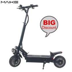 Wholesale maike mk6 10 inch big wheel escooter offroad 1000w 2000w 48v dual hub motor high speed electric scooter
