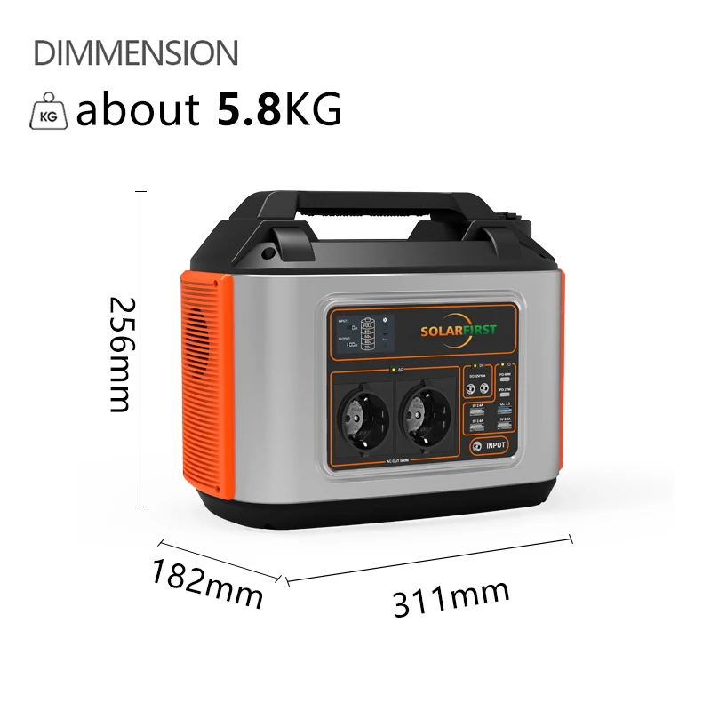 220V Outdoor Lithium Battery Generators 300W 500W Portable Power Stations With Solar Panels