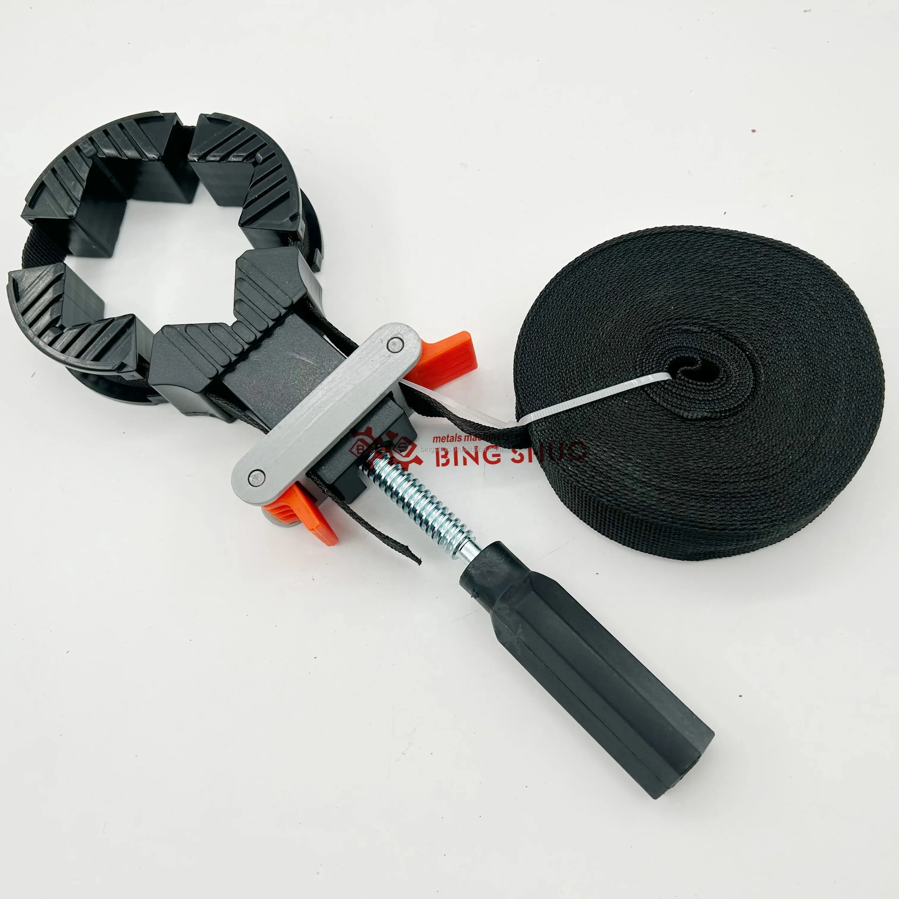 4M Ratchet Clamp Adjustable Clip Catch With Quick 90 Degrees Angle  4 Paw Strap Wood Working Corner Clamps for Picture Frame