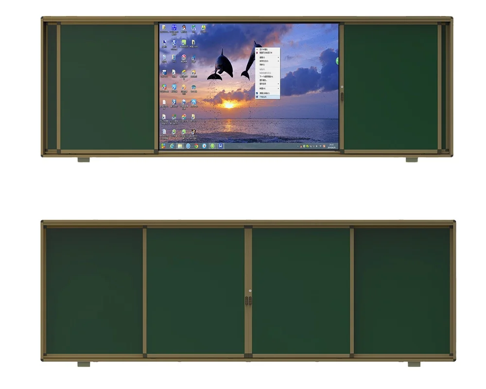 Teaching Writing Black Board Chalkboard TY11 4000*1365mm Hanging School Classroom School Manufacture Board LONBEST