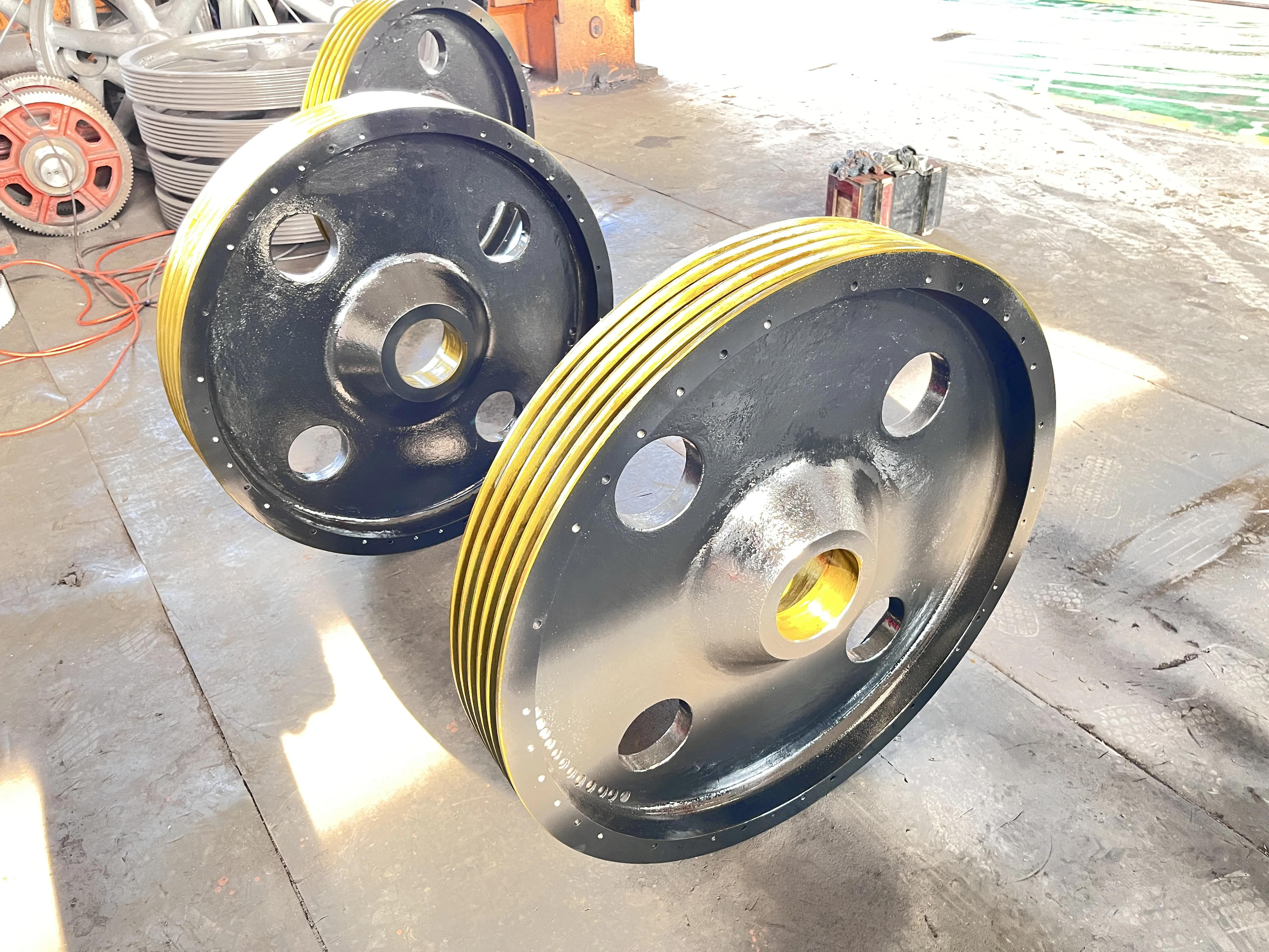 QT450-10 чугунный шкив для дробилки