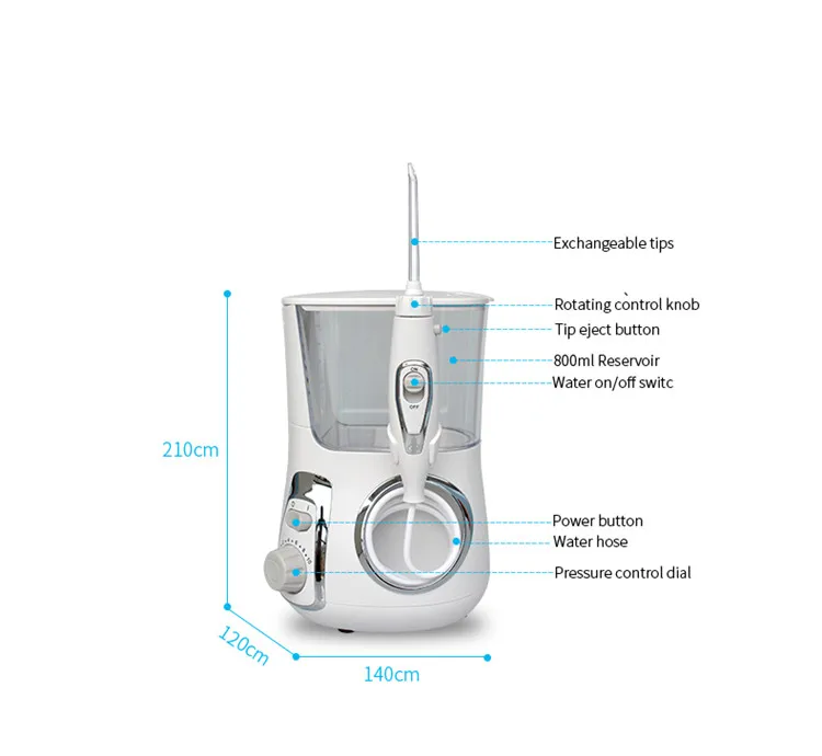 Dental Flosser Electric Oral cleaner Countertop Water Flosser machine water pick teeth cleaner water flosser tap