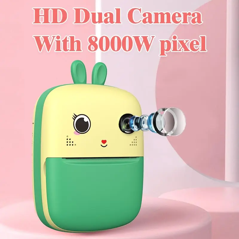 S6 1800Mah Video Recording Antique Design 1080P Instant Printer Camera For Children Kids Camera Instant Print