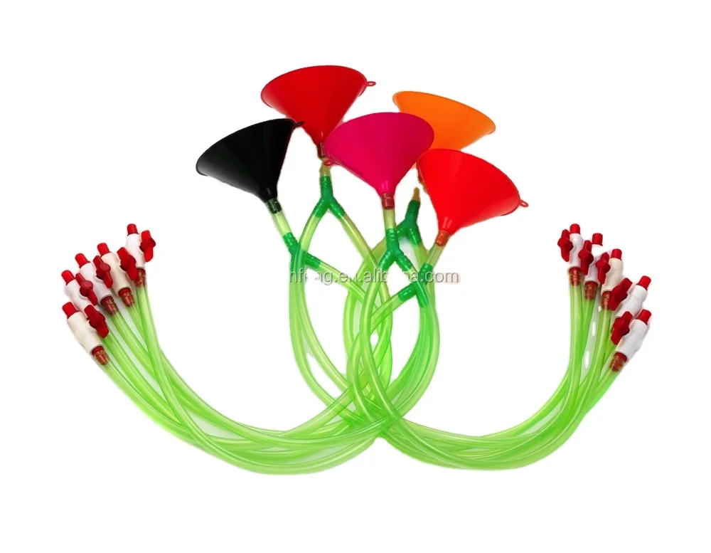 Beer Bong Funnel Glow In The Dark Party Glow Plastic Beer Bong