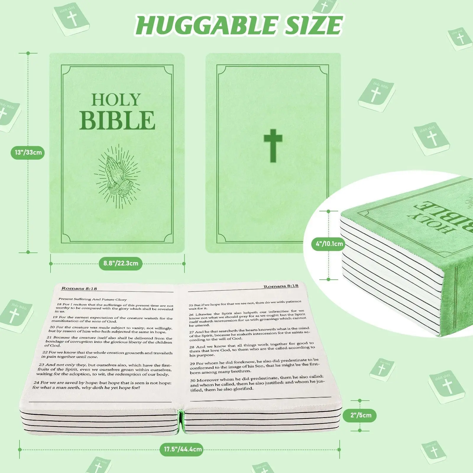 Custom Manufacturer Holy Bible Pillow Book Wholesale Soft Holy Bible Doll Holy Bible Plush toys