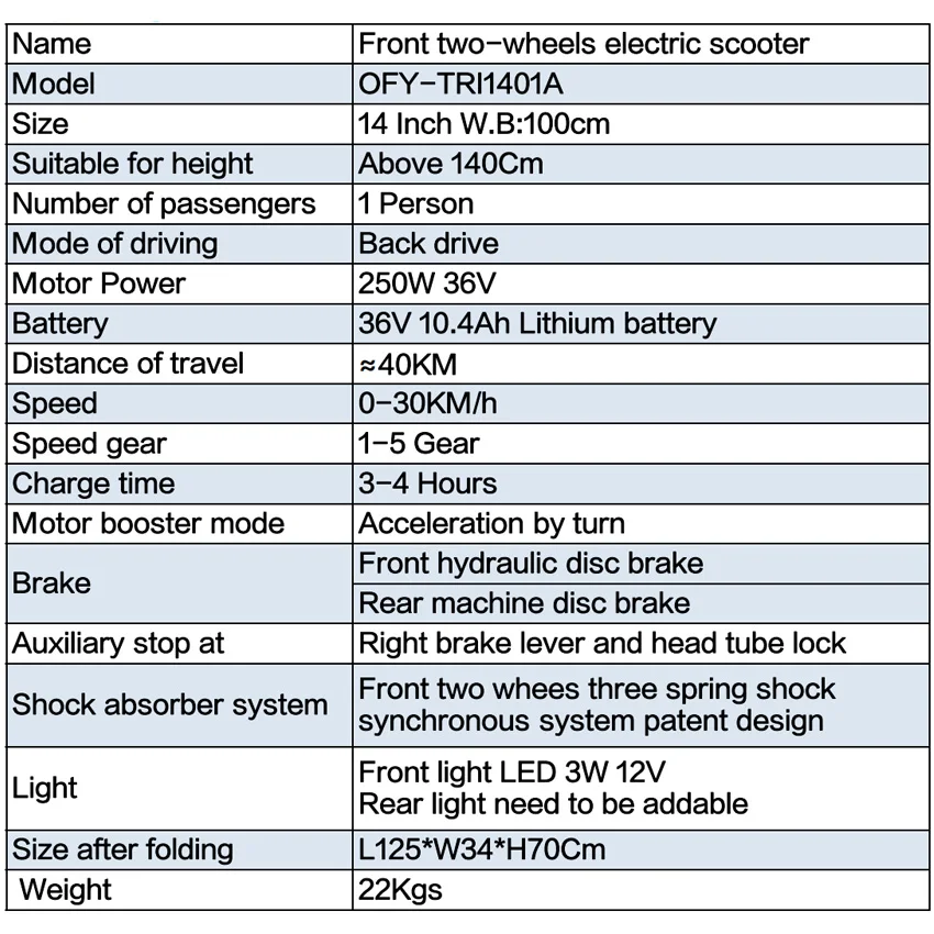 Aluminum body electric scooter 36V 250W electric scooter tricycle electric Powerful Adult Electric Scooter