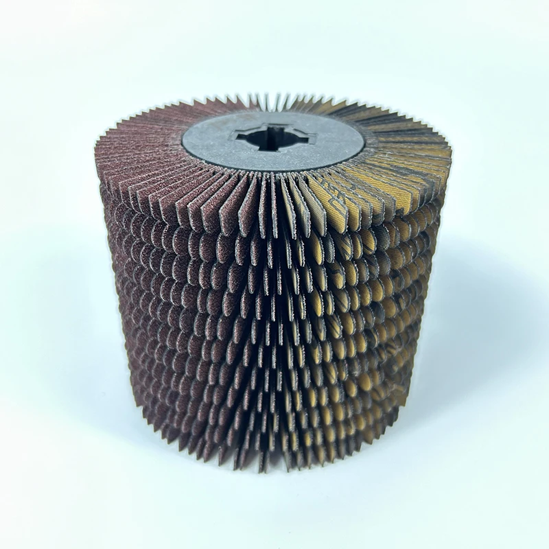 slashed sanding cloth flap wheel custom wood working tools for material surface polishing and cleaning
